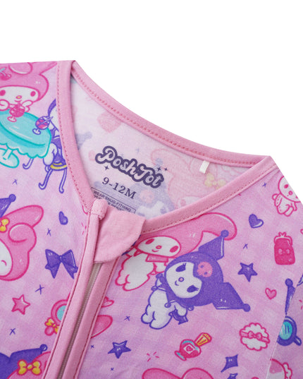 PoshTOT Sanrio Kuromi Bamboo Baby Convertible Zippy Romper