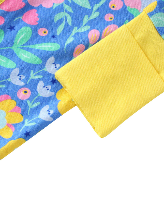 PoshTOT Blue Tulip Bamboo Baby Convertible Zippy Romper