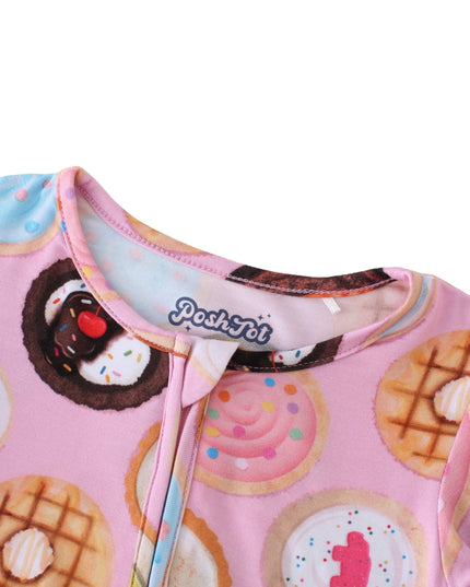 PoshTOT Cookie Bamboo Baby Convertible Zippy Romper