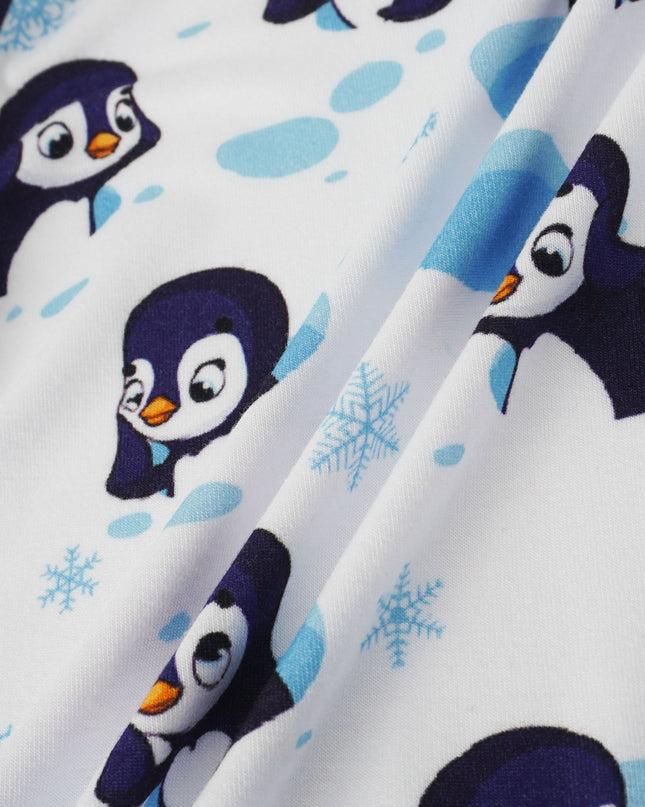 PoshTOT Snowman Penguin Bamboo Baby Convertible Zippy Romper