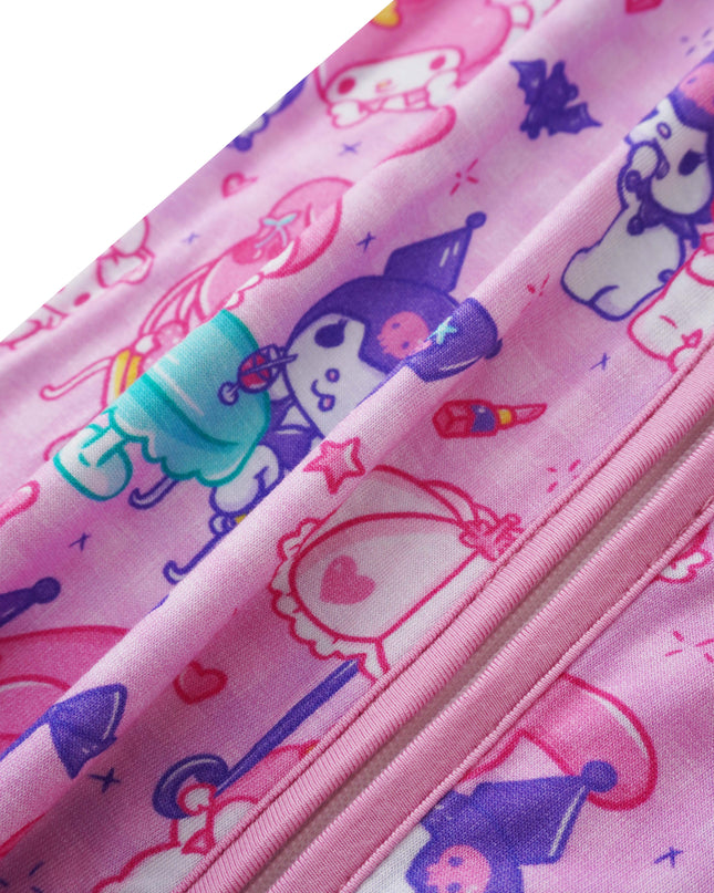 PoshTOT Sanrio Kuromi Bamboo Baby Convertible Zippy Romper