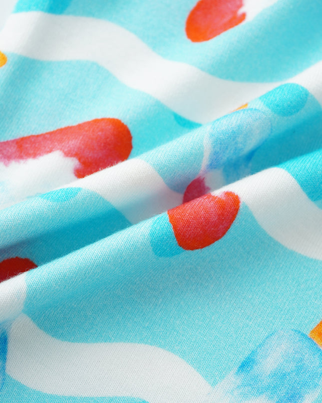 PoshTOT Ice Cream Baby Convertible Zippy Romper