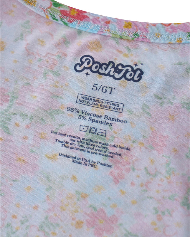 PoshTOT Spring Floral 2 Piece PJ Set