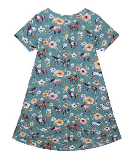 PoshTOT Wild Horse Bamboo Women's Lounge Dress