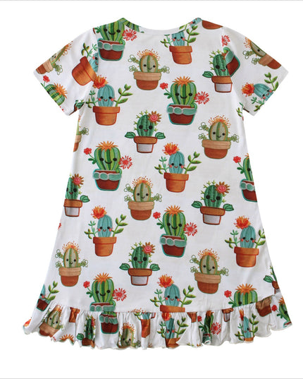 PoshTOT Cactus Bamboo Girls Dream Dress