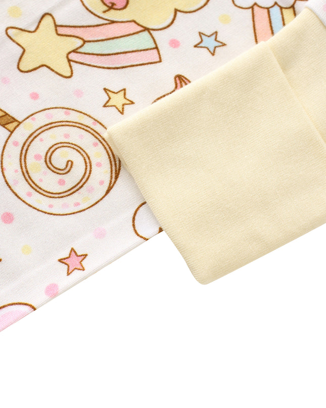 PoshTOT Rainbow Snacks Bamboo Baby Convertible Zippy Romper