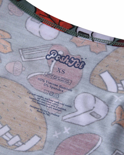 PoshTOT Black Olives Bamboo Adult Two-Piece Long Sleeve Pajama Set