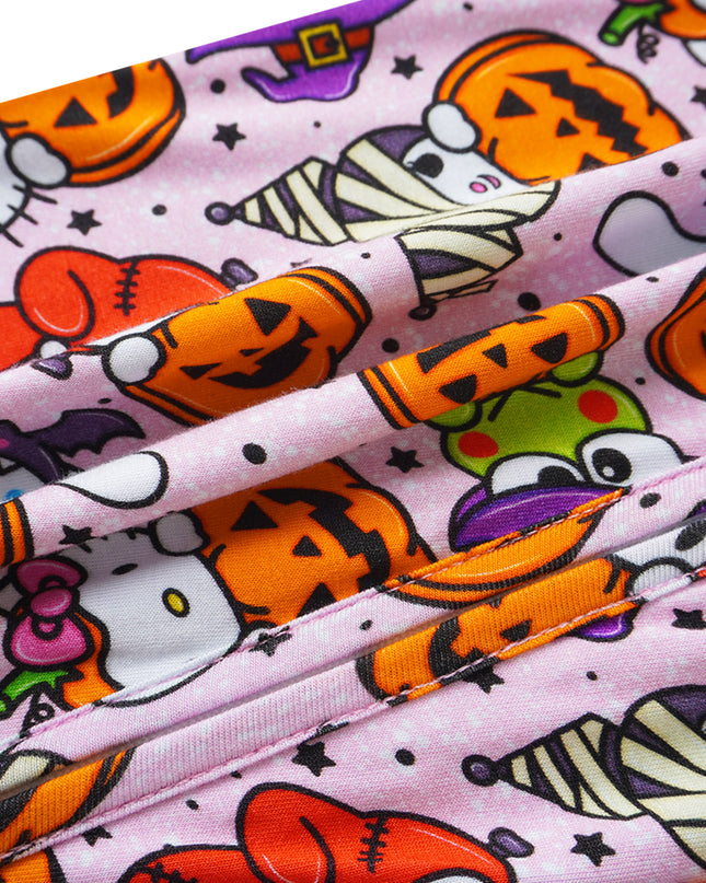 PoshTOT Sanrio Hello Kitty Pumpkin Bamboo Baby Convertible Zippy Romper