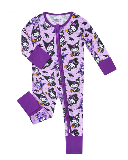 PoshTOT Sanrio Kuromi Purple Bamboo Baby Convertible Zippy Romper
