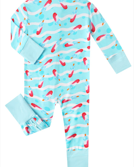 PoshTOT Bomb Pops Bamboo Baby Convertible Zippy Romper
