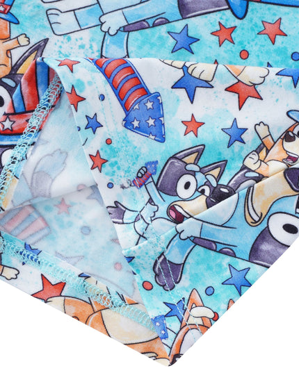 PoshTOT Blue Dog Bamboo 2 Piece PJ Set kid
