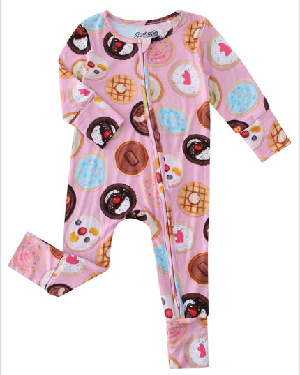 PoshTOT Cookie Bamboo Baby Convertible Zippy Romper
